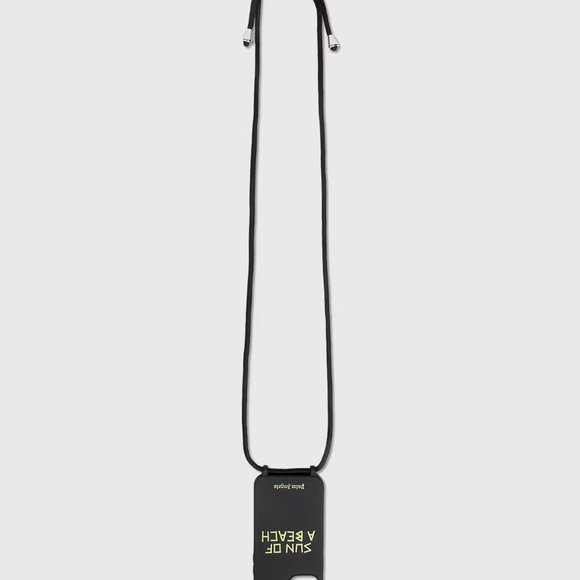 NEW $120 AUTHENTIC PALM ANGELS BLACK SUN OF A BEACH IPHONE 12 MINI NECK CASE - Picture 2 of 5